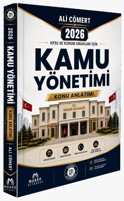 2026 KPSS Kaymakamlık Kamu Yönetimi Konu Anlatımı Ali Cömert Makro Kitabevi YKS Fotokopi