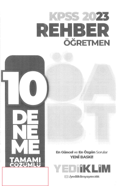 10 DENEME TAMAMI ÇÖZÜMLÜ YKS Fotokopi