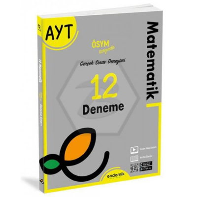 AYT Matematik 12 Deneme Endemik Yayınları YKS Fotokopi