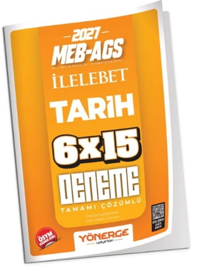 MEB-AGS Tarih İLELEBET 6x15 Deneme Çözümlü Yönerge Yayınları