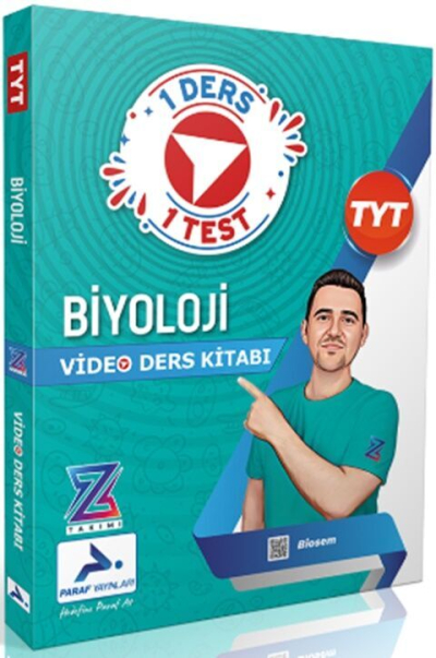 Biosem Paraf Z Takımı TYT Biyoloji Video Ders Anlatım Kitabı Prf Paraf Yayınları YKS Fotokopi