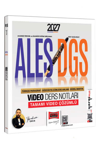 2027 ALES DGS Türkçe Paragraf Sözcükte Anlam Sözel Mantık Video Ders Notları Yargı Yayınları YKS Fotokopi