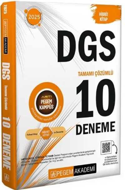 2025 DGS 10 Deneme Pegem Yayınları YKS Fotokopi