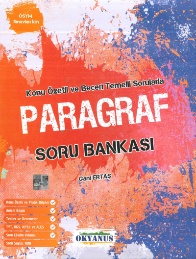 TYT-AYT PARAGRAF SORU BANKASI KONU ÖZETLİ ÇÖZÜMLÜ YKS Fotokopi