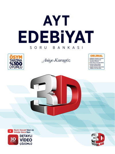3D AYT EDEBİYAT SORU BANKASI YKS Fotokopi