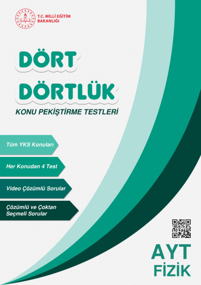 Dört Dörtlük Konu Pekiştirme Testleri AYT Fizik YKS Fotokopi