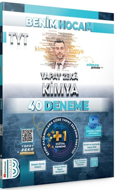 2025 TYT Yapay Zeka Kimya 40 Deneme Benim Hocam Yayınları YKS Fotokopi