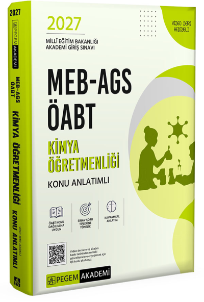 2027 ÖABT MEB-AGS Kimya Öğretmenliği Konu Anlatımlı Pegem Akademi Yayınları YKS Fotokopi