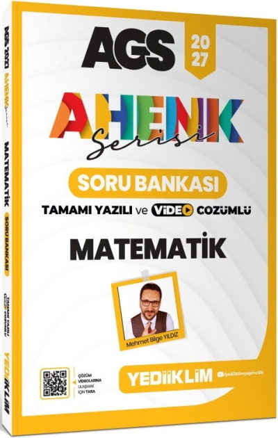 MEB-AGS Sayısal Yetenek Matematik Soru Bankası Çözümlü Ahenk Serisi Mehmet Bilge Yıldız Yediiklim Yayınları YKS Fotokopi