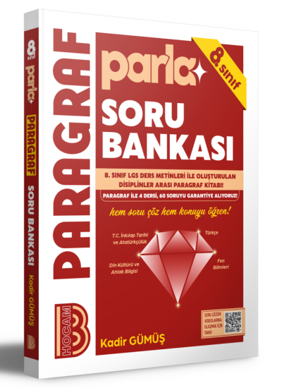 2027 8. Sınıf Parla Paragraf Soru Bankası Benim Hocam Yayınları YKS Fotokopi
