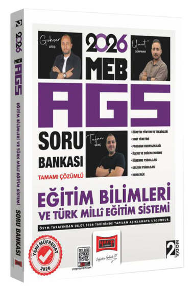 2026 MEB-AGS Eğitim Bilimleri ve Türk Milli Eğitim Sistemi Soru Bankası Modül 2 Çözümlü Yargı Yayınları YKS Fotokopi