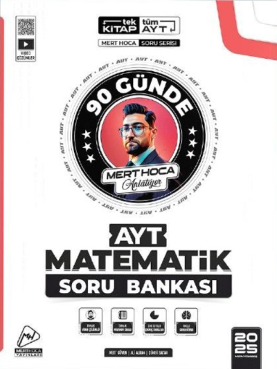 90 GÜNDE AYT MATEMATİK SORU BANKASI 2025 MODEL MERT GÜVEN HOCA YKS Fotokopi