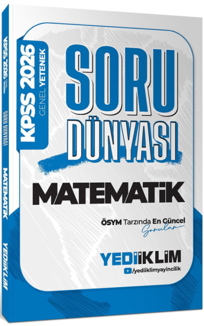 2026 KPSS Genel Yetenek Matematik Soru Dünyası Yediiklim Yayınları YKS Fotokopi