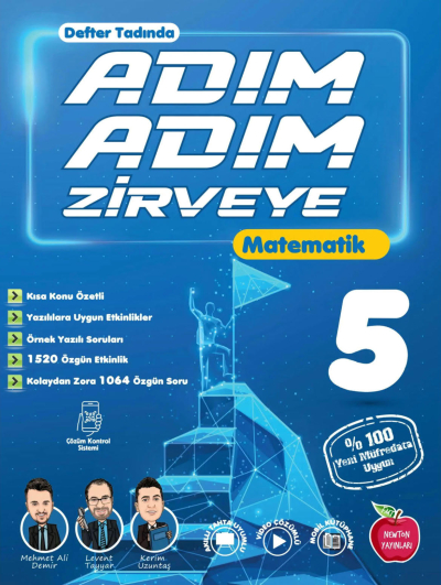 5. Sınıf Matematik Adım Adım Zirveye Newton Yayınları YKS Fotokopi