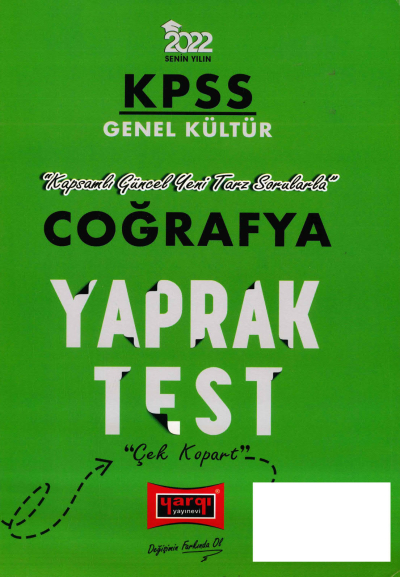 COĞRAFYA YAPRAK TEST YKS Fotokopi