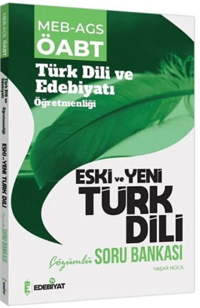 ÖABT Türk Dili Edebiyatı Eski ve Yeni Türk Dili Soru Bankası Edebiyat TV Yayınları YKS Fotokopi