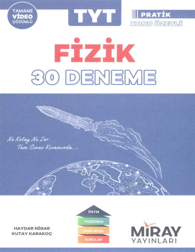2021 TYT Fizik 30 Deneme YKS Fotokopi