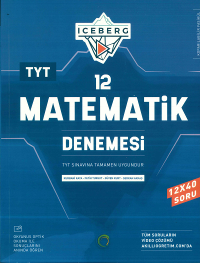 TYT Matematik Iceberg 12 Deneme Okyanus Yayınları YKS Fotokopi