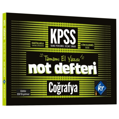 KPSS Coğrafya Konu Anlatımlı Not Defteri KR Akademi YKS Fotokopi
