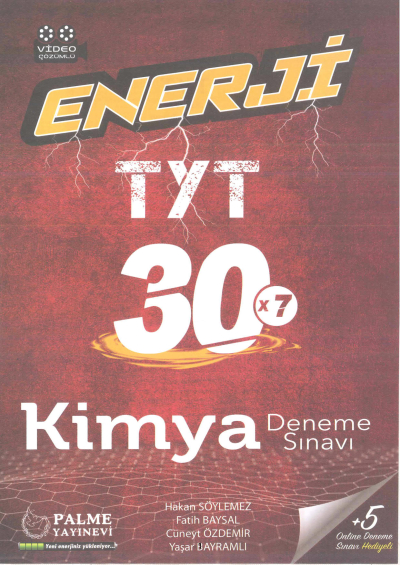 TYT Enerji Kimya 30 Deneme YKS Fotokopi