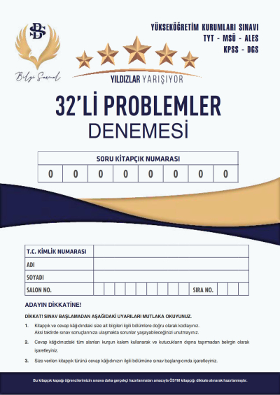 PROBLEMLER DENEMESİ 32*12 YKS Fotokopi