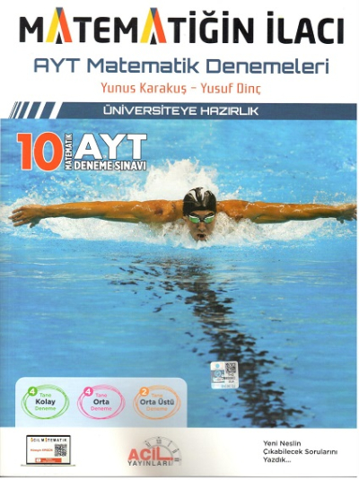 Acil Yayınları AYT Matematiğin İlacı Denemeleri YKS Fotokopi