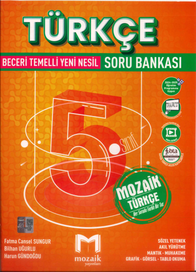 5. Sınıf Türkçe Soru Bankası Mozaik Yayınları YKS Fotokopi