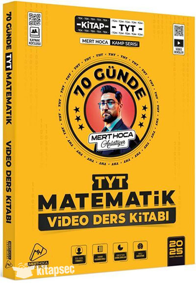 2025 70 Günde TYT Matematik Kampı Video Ders Kitabı Mert Hoca YKS Fotokopi