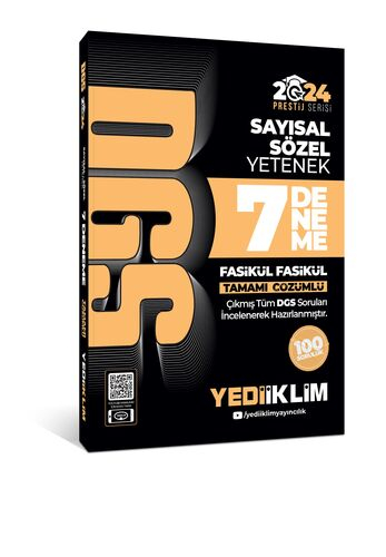 2024 DGS Tamamı Çözümlü 7 Fasikül Deneme YKS Fotokopi