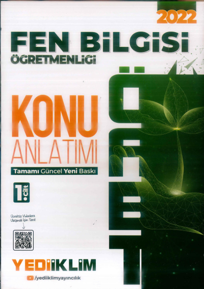 FEN BİLGİSİ ÖĞRETMENLİĞİ KONU ANLATIMI 1. CİLT YKS Fotokopi