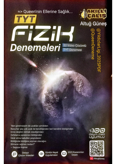 Altuğ Güneş TYT Fizik Deneme YKS Fotokopi