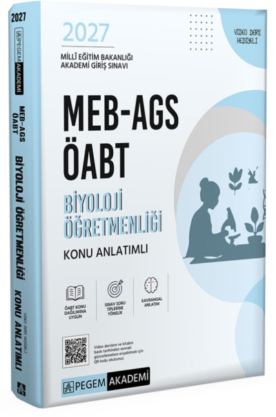 2027 ÖABT MEB-AGS Biyoloji Öğretmenliği Konu Anlatımlı Pegem Akademi Yayınları YKS Fotokopi