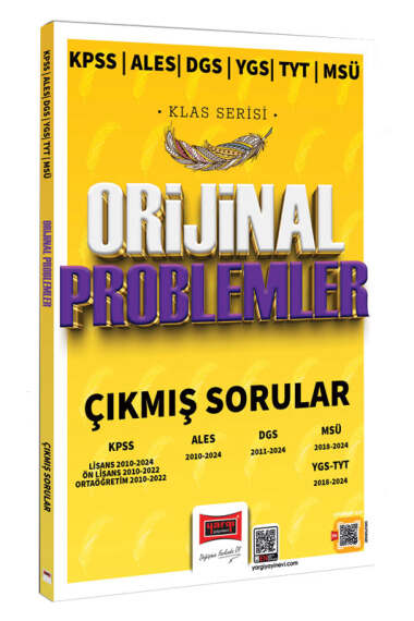 2025 KPSS ALES DGS YGS TYT MSÜ Klas Serisi Orijinal Problemler Çıkmış Sorular Yargı Yayınları YKS Fotokopi