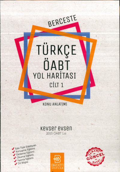 BERCESTE TÜRKÇE ÖABT YOL HARİTASI CİLT 1 YKS Fotokopi