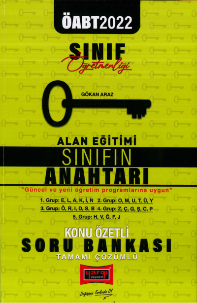 ALAN EĞİTİMİ SINIFIN ANAHTARI KONU ÖZETLİ SORU BANKASI YKS Fotokopi