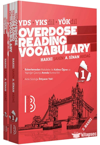 YDS YÖKDİL YKSDİL Overdose Reading Vocabulary 1. KİTAP YKS Fotokopi