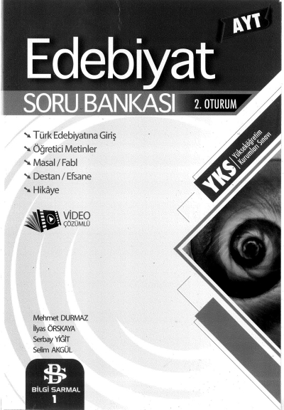 AYT EDEBİYAT SORU BANKASI YKS Fotokopi