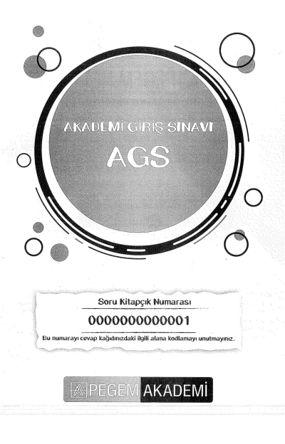 2025 MEB AGS TÜRKİYE GENELİ DENEME SINAVLARI PEGEM AKADEMİ 1-2-3-4-5-6-7-8-9 DENEMELER (TAMAMI ÇÖZÜMLÜ) YKS Fotokopi