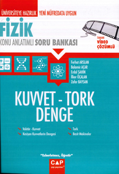 TYT-AYT FİZİK KUVVET TORK DENGE KONU ANLATIMLI SORU BANKASI YKS Fotokopi