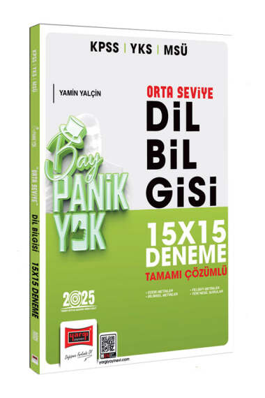 2025 KPSS YKS MSÜ Tamamı Çözümlü Panik Yok Orta Seviye Dil Bilgisi 15x15 Deneme Yargı Yayınları YKS Fotokopi