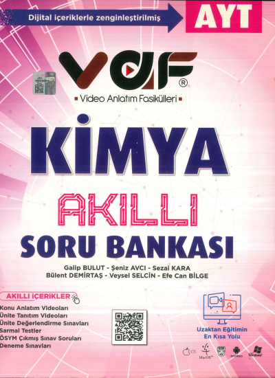 AYT Kimya Soru Bankası Vaf Yayınları YKS Fotokopi