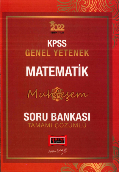 MATEMATİK MUHTEŞEM TAMAMI ÇÖZÜMLÜ SORU BANKASI YKS Fotokopi