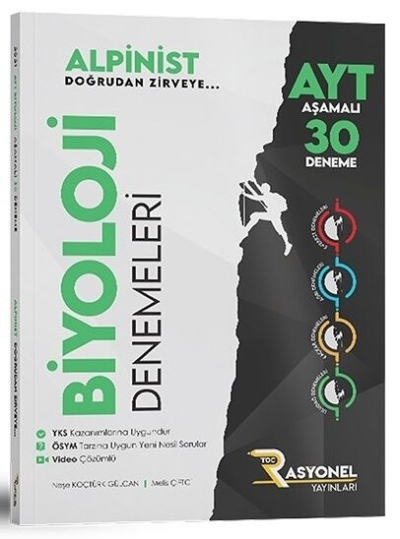 AYT Biyoloji Alpinist Aşamalı 30 Deneme Rasyonel Yayınları YKS Fotokopi