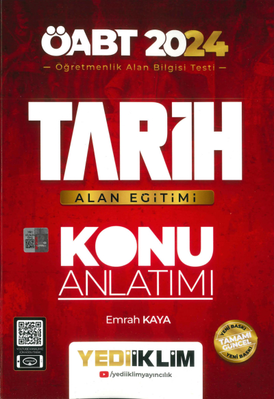 ÖABT TARİH ALAN EĞİTİMİ KONU ANLATIMI YKS Fotokopi