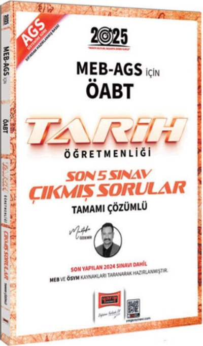 2025 ÖABT MEB-AGS Tarih Öğretmenliği Çıkmış Sorular Son 5 Sınav Çözümlü Yargı Yayınları YKS Fotokopi