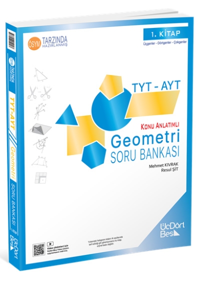 2027 Model TYT-AYT Geometri Soru Bankası Güncel Baskı Üç Dört Beş Yayınları YKS Fotokopi