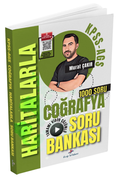 2026 KPSS MEB AGS Haritalarla Coğrafya Tamamı Video Çözümlü Soru Bankası Murat Çakır Dizgi Kitap YKS Fotokopi