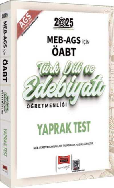 2025 MEB AGS ÖABT Türk Dili ve Edebiyatı Öğretmenliği Yaprak Test Yargı Yayınları YKS Fotokopi