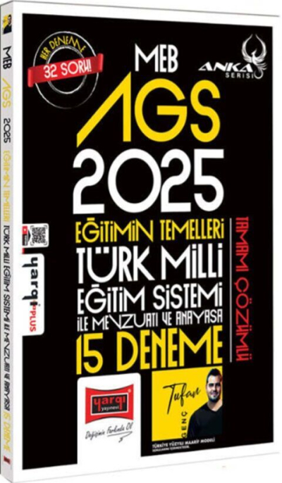 2025 MEB-AGS Eğitimin Temelleri, Türk Milli Eğitim Sistemi İle Mevzuatı ve Anayasa 15 Deneme Çözümlü Anka Serisi Yargı Yayınları YKS Fotokopi