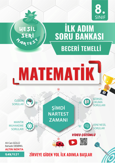 8. Sınıf Matematik İlk Adım Soru Bankası Nartest Yayınları YKS Fotokopi